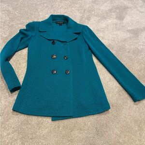 St. John Vibrant Teal Knit Jacket
